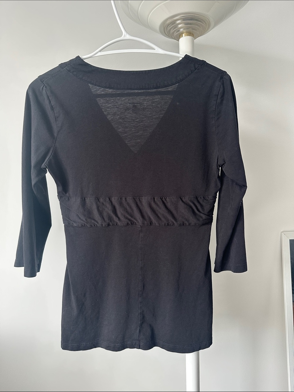 Patagonia Black Twist-Front V-Neck Top - Picture 3 of 4